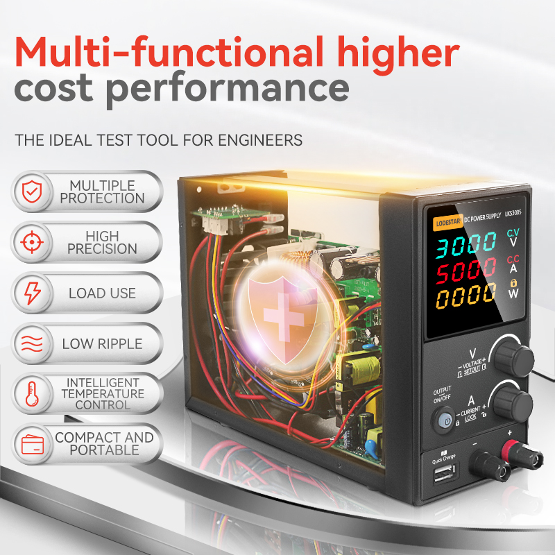 LODESTAR 30V 5A/10A DC Regulat - High Precision Dc Power Supply 30V 10A recension och pris