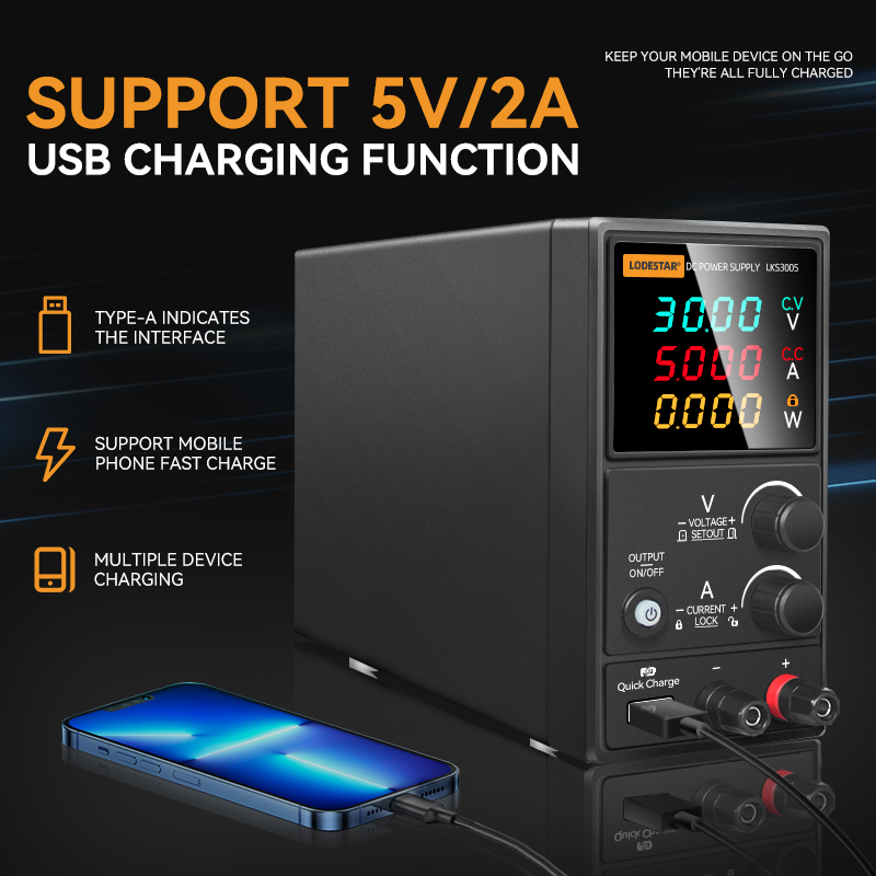 LODESTAR 30V 5A/10A DC Regulat - High Precision Dc Power Supply 30V 10A recension och pris