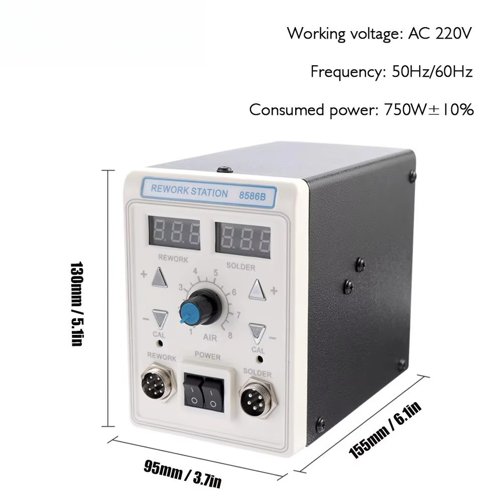APD-8586B 750W Digital ESD 2 i - 2 In 1 Soldering Rework Station 750W recension och pris