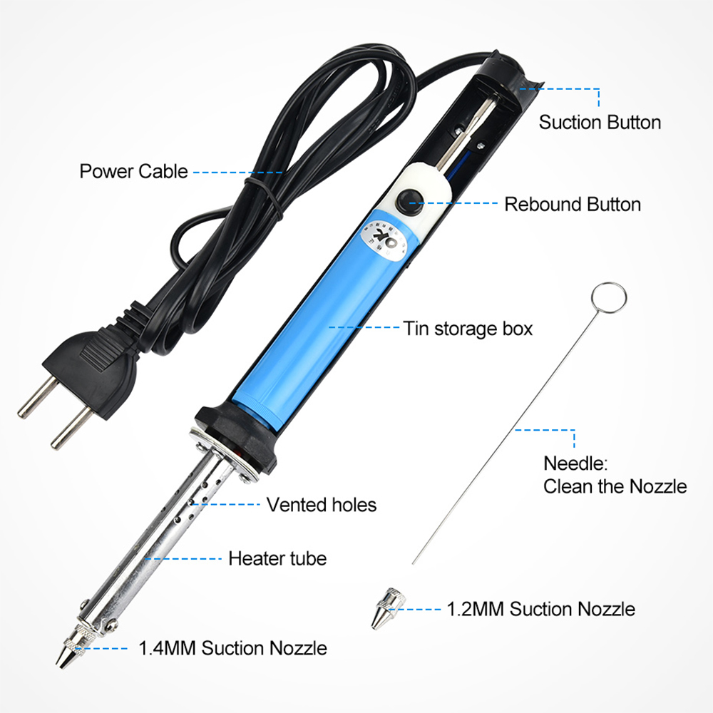 US 110V EU 220V Electric Tin S - Desoldering Pump Electric Vacuum Station recension och pris