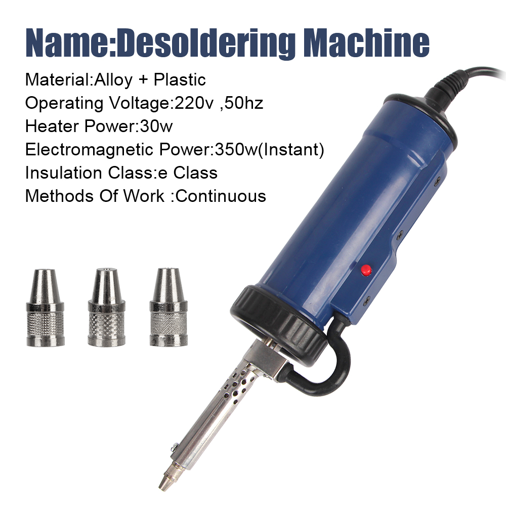 Remove Pump with 3 Suction Noz - Desoldering Pump Electric Vacuum Station recension och pris